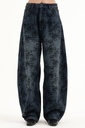 Floral Desenli Wide Leg Jean Pantolon 4