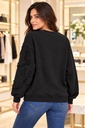 3D Çiçek İşlemeli Krem Sweat 4